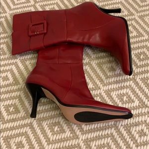 VOZ boots, burgundy, Size 8